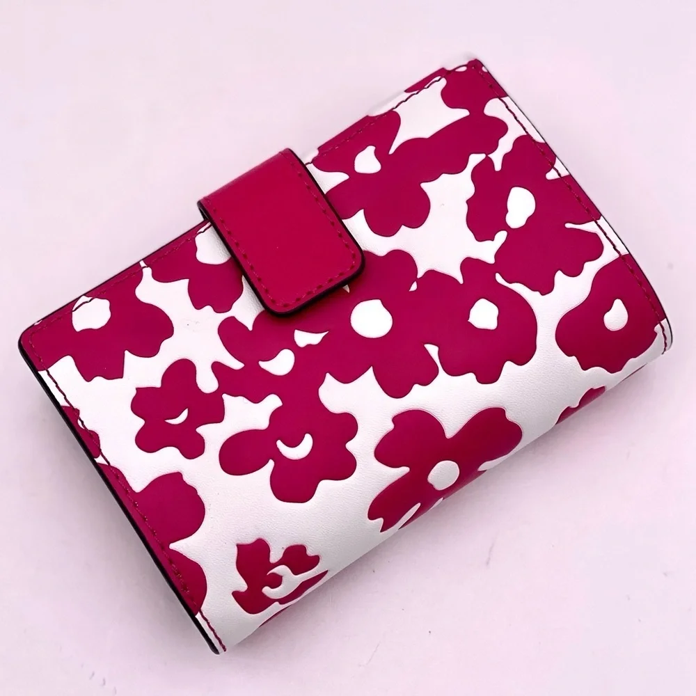 Michael Kors Jet Set Medium Floral Print Bi-Fold Wallet
